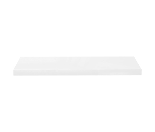 Pakabinamos Lentynos, 2Vnt., Baltos, 80X23,5X3,8cm Mdf