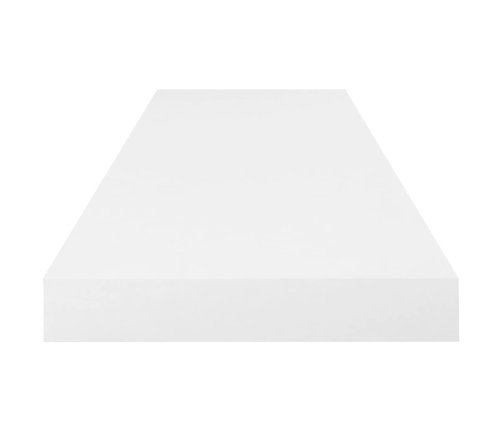 Pakabinamos Lentynos, 2Vnt., Baltos, 80X23,5X3,8cm Mdf