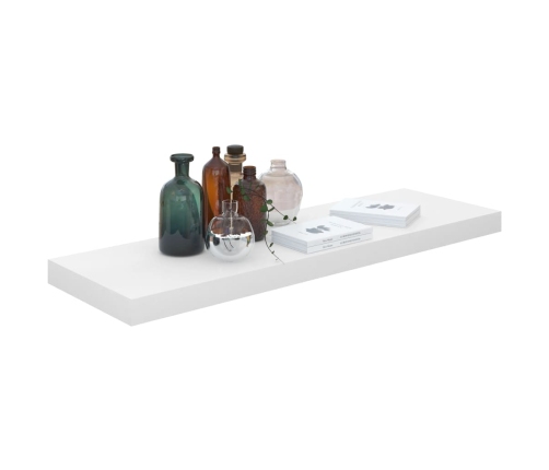 Pakabinamos Lentynos, 2Vnt., Baltos, 80X23,5X3,8cm Mdf