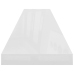 Pakabinama Sieninė Lentyna, Balta, 120X23,5X3,8cm Mdf, Blizgi