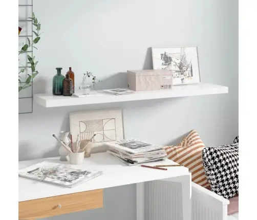 Seinariiul, Kõrgläikega Valge, 120X23,5X3,8 Cm Mdf