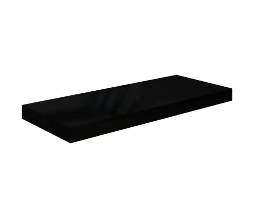 Pakabinamos Lentynos, 4Vnt., Juodos, 60X23,5X3,8cm Mdf Pakabinamos Lentynos, 4Vnt., Juodos, 60X23,5X3,8cm Mdf