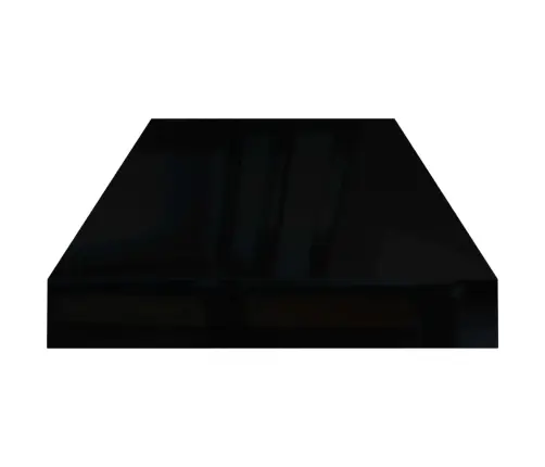 Pakabinamos Lentynos, 4Vnt., Juodos, 60X23,5X3,8cm Mdf Pakabinamos Lentynos, 4Vnt., Juodos, 60X23,5X3,8cm Mdf