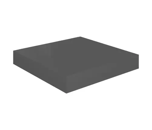 Seinariiulid, 2 Tk, Kõrgläikega, Hall, 23 X 23,5 X 3,8 Cm Mdf