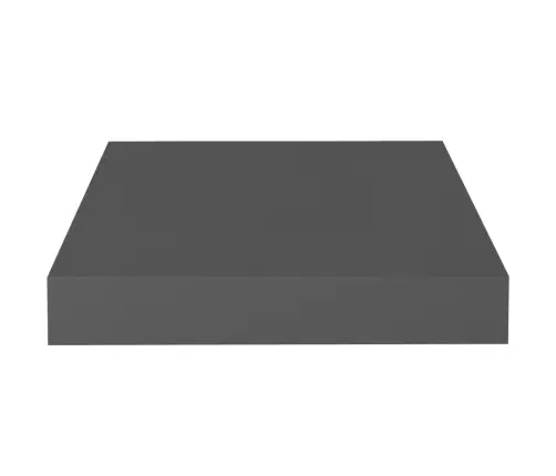 Seinariiulid, 2 Tk, Kõrgläikega, Hall, 23 X 23,5 X 3,8 Cm Mdf