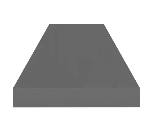 Sienas Plaukti, 2 Gab., Spīdīgi Pelēki, 90X23,5X3,8 Cm, Mdf Vidaxl