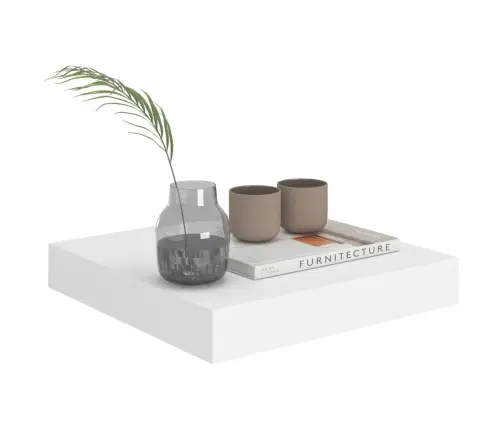 Pakabinama Sieninė Lentyna, Baltos Spalvos, 23X23,5X3,8cm Mdf