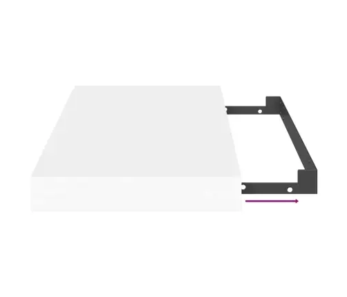 Seinariiul, Valge, 40 X 23 X 3,8 Cm Mdf