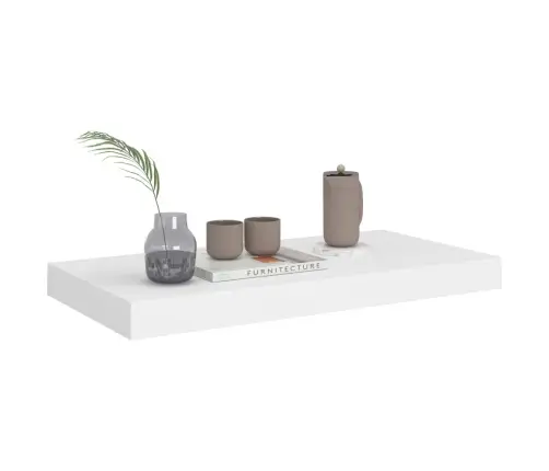 Seinariiulid, 4 Tk, Valge, 50 X 23 X 3,8 Cm Mdf