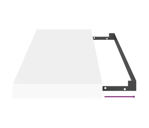 Seinariiulid, 2 Tk, Valge, 60 X 23,5 X 3,8 Cm Mdf