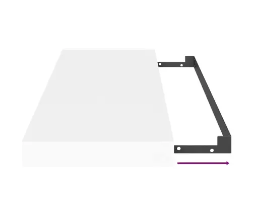 Seinariiulid, 2 Tk, Valge, 80 X 23,5 X 3,8 Cm Mdf