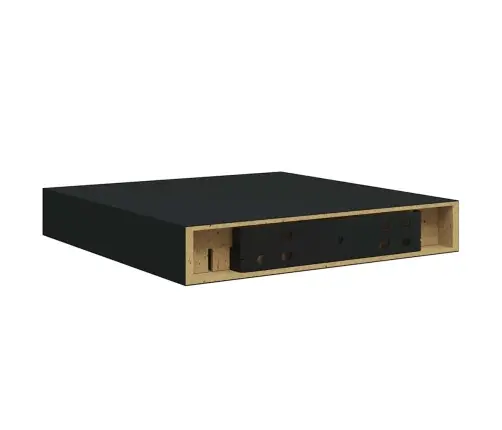 Seinariiulid, 2 Tk, Must, 23 X 23,5 X 3,8 Cm Mdf