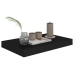 Sienas Plaukts, Melns, 40X23X3,8 Cm, Mdf Vidaxl