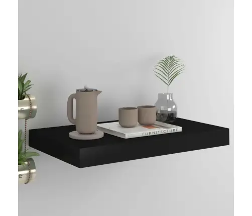 Seinariiul, Must, 40 X 23 X 3,8 Cm Mdf