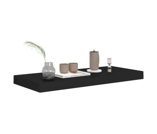 Seinariiulid, 2 Tk, Must, 60 X 23,5 X 3,8 Cm Mdf