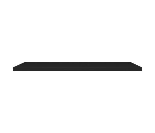 Sienas Plaukti, 4 Gab., Melni, 120X23,5X3,8 Cm, Mdf Vidaxl
