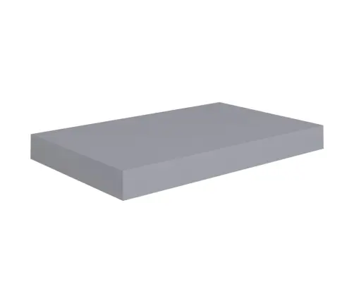 Sienas Plaukti, 2 Gab., Pelēki, 40X23X3,8 Cm, Mdf Vidaxl