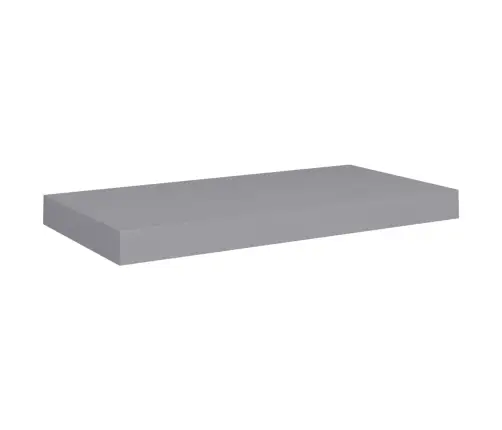 Sienas Plaukti, 4 Gab., Pelēki, 50X23X3,8 Cm, Mdf Vidaxl