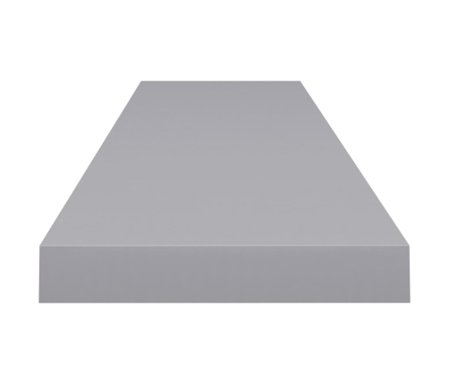 Sienas Plaukti, 4 Gab., Pelēki, 120X23,5X3,8 Cm, Mdf Vidaxl