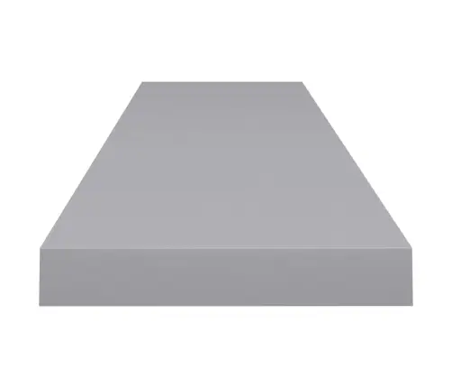 Sienas Plaukti, 4 Gab., Pelēki, 120X23,5X3,8 Cm, Mdf Vidaxl