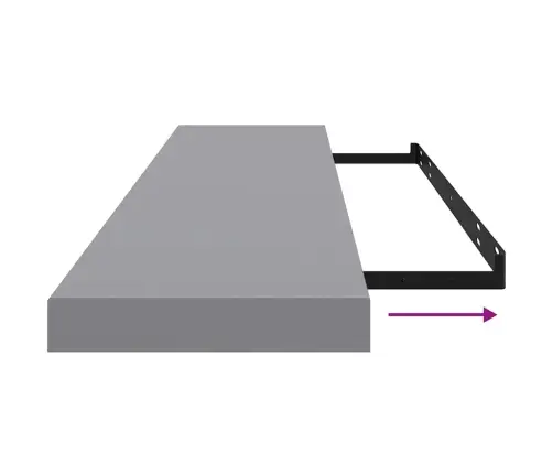 Seinariiulid, 4 Tk, Hall, 120X23,5X3,8 Cm Mdf