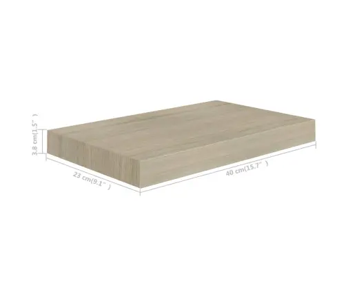 Seinariiul, Tammevärvi, 40 X 23 X 3,8 Cm Mdf