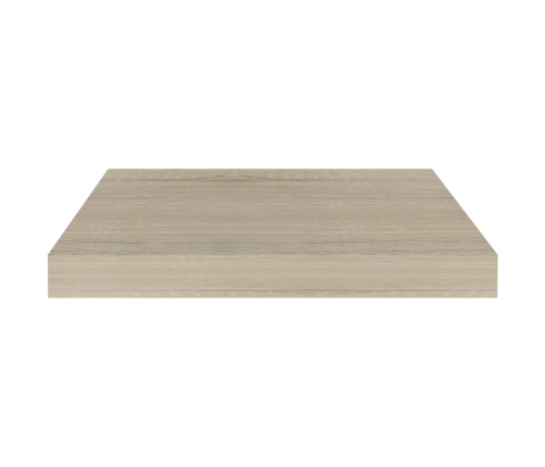 Sienas Plaukti, 2 Gab., Ozolkoka Krāsā, 40X23X3,8 Cm, Mdf Vidaxl