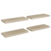 Seinariiulid, 4 Tk, Tammevärvi, 60 X 23,5 X 3,8 Cm Mdf