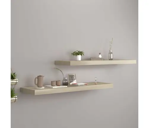 Seinariiulid, 2 Tk, Tammevärvi, 90 X 23,5 X 3,8 Cm Mdf