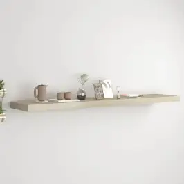 Sienas Plaukts, Ozolkoka Krāsā, 120X23,5X3,8 Cm, Mdf Vidaxl