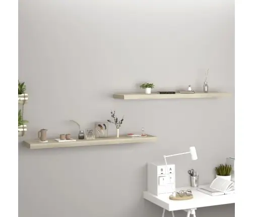 Seinariiulid, 2 Tk, Tammevärvi, 120X23,5X3,8 Cm Mdf