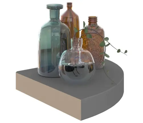 Nurgariiul, Kõrgläikega, Hall, 25 X 25 X 3,8 Cm Mdf