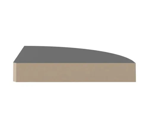 Nurgariiulid, 2 Tk, Kõrgläikega, Hall, 25 X 25 X 3,8 Cm Mdf
