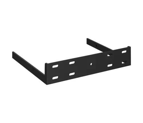 Pakabinamos Kampinės Lentynos, 2Vnt., Juodos, 25X25X3,8cm Mdf