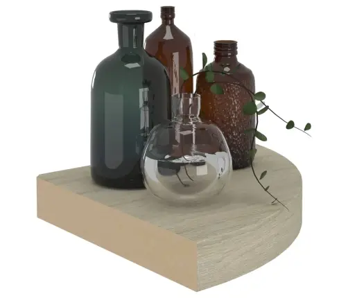 Stūra Sienas Plaukti, 4 Gab., Ozolkoka Krāsā, 25X25X3,8Cm, Mdf Vidaxl Stūra Sienas Plaukti, 4 Gab., Ozolkoka Krāsā, 25X25X3,8Cm, Mdf Vidaxl