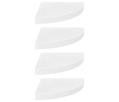 Stūra Sienas Plaukti, 4 Gab., Spīdīgi Balti, 35X35X3,8 Cm, Mdf Vidaxl Stūra Sienas Plaukti, 4 Gab., Spīdīgi Balti, 35X35X3,8 Cm, Mdf Vidaxl