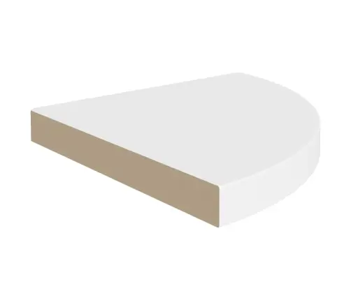 Ujuvad Nurgariiulid 2 Tk, Valged, 35 X 35 X 3,8 cm Mdf