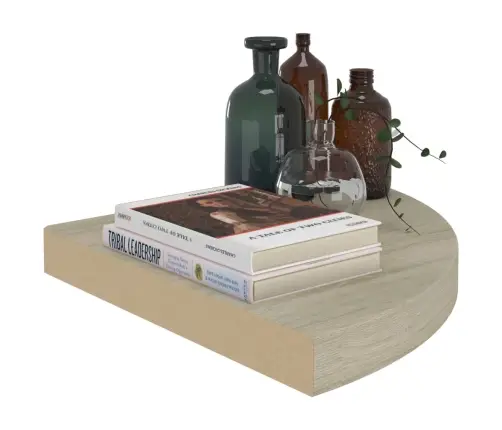 Stūra Sienas Plaukts, Ozolkoka Krāsā, 35X35X3,8 Cm, Mdf Vidaxl