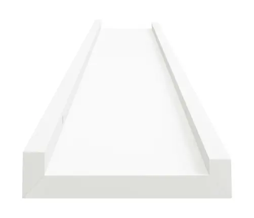 Pildiraami Seinariiulid 2 Tk, Valge, 80 X 9 X 3 Cm Mdf