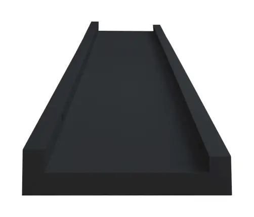 Lentynos Nuotraukų Rėmeliams, 2Vnt., Juodos, 80X9X3cm Mdf