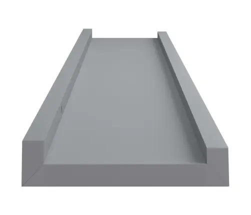 Sienas Plaukti Ar Apmalēm, 2 Gab., Pelēki, 60X9X3 Cm, Mdf Vidaxl Sienas Plaukti Ar Apmalēm, 2 Gab., Pelēki, 60X9X3 Cm, Mdf Vidaxl
