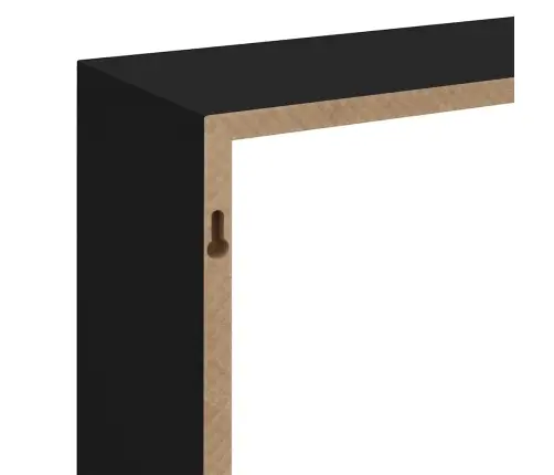Kuubikukujulised Riiulid, 3 Tk, Must, Mdf