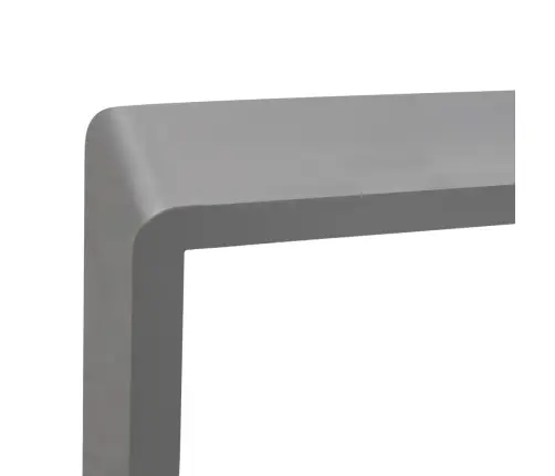 Kuba Formas Sienas Plaukti, 3 Gab., Pelēki, Mdf Vidaxl