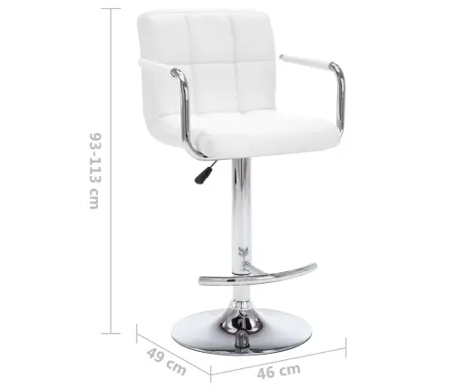 Baaripukid 2 Tk, Valge, Kunstnahk