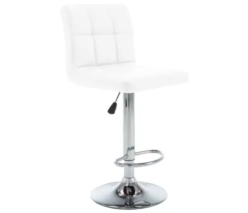 Bāra Krēsli, 2 Gab., Balta Mākslīgā Āda Vidaxl