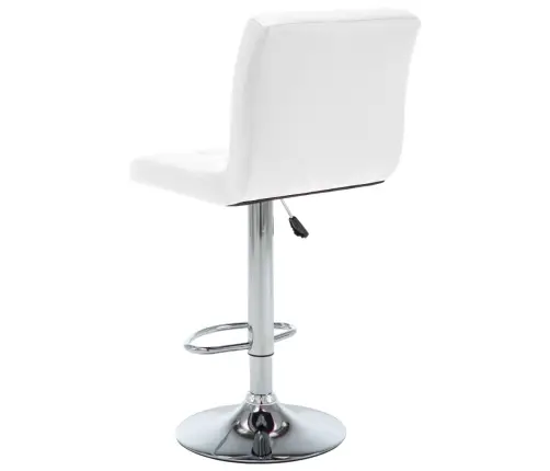 Bāra Krēsli, 2 Gab., Balta Mākslīgā Āda Vidaxl
