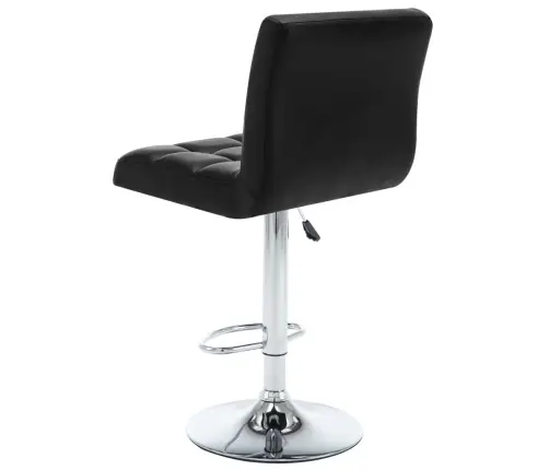 Bāra Krēsli, 2 Gab., Melna Mākslīgā Āda Vidaxl