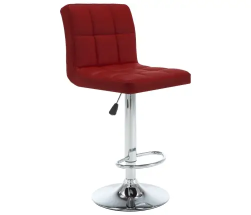 Baro Taburetės, 2Vnt., Raudonojo Vyno Spalvos, Dirbtinė Oda