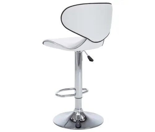 Bāra Krēsli, 2 Gab., Balta Mākslīgā Āda Vidaxl