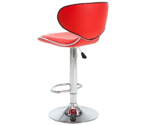 Bāra Krēsli, 2 Gab., Sarkana Mākslīgā Āda Vidaxl